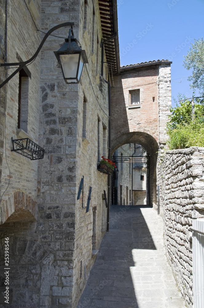 Fototapeta premium Alleyway. Gubbio. Umbria.