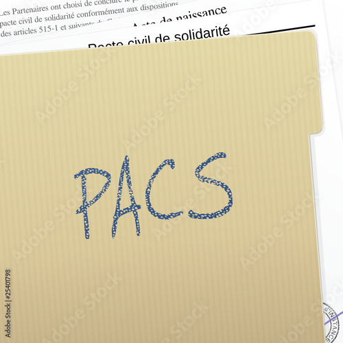 Documents et dossier du PACS photo