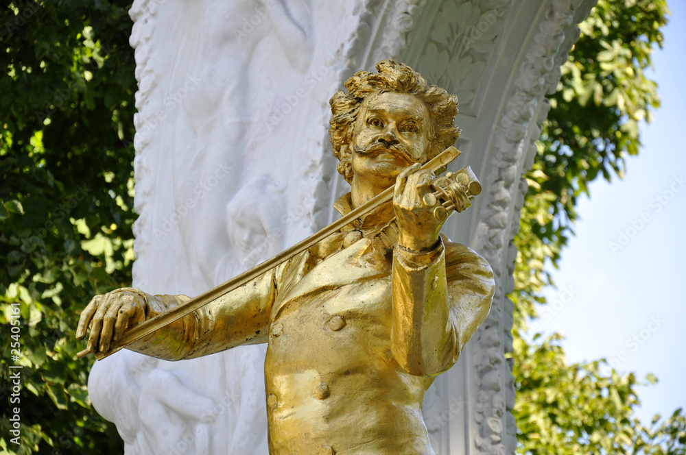 Fototapeta premium Johann Straussne (Sohn) Denkmal, Wien