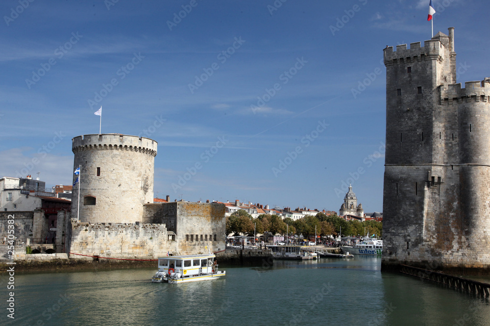 Fortified inner harbour entrance of La Rochelle