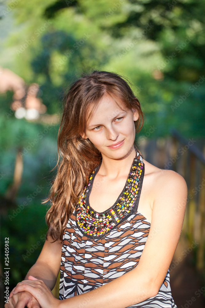 Naklejka premium Beautiful young woman