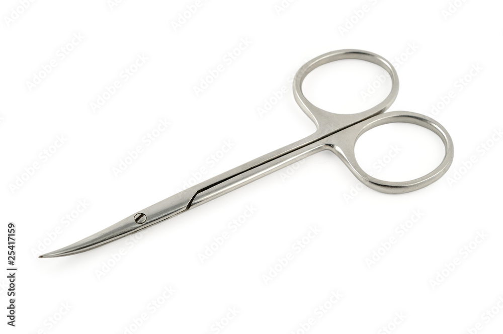 small scissors isolated on white background small scissors isolated on white background