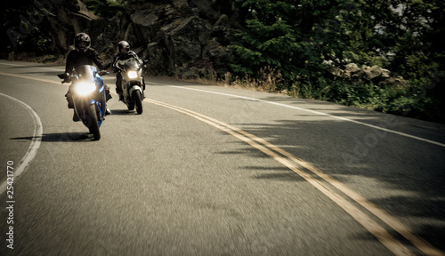 Racing motorcycles photo