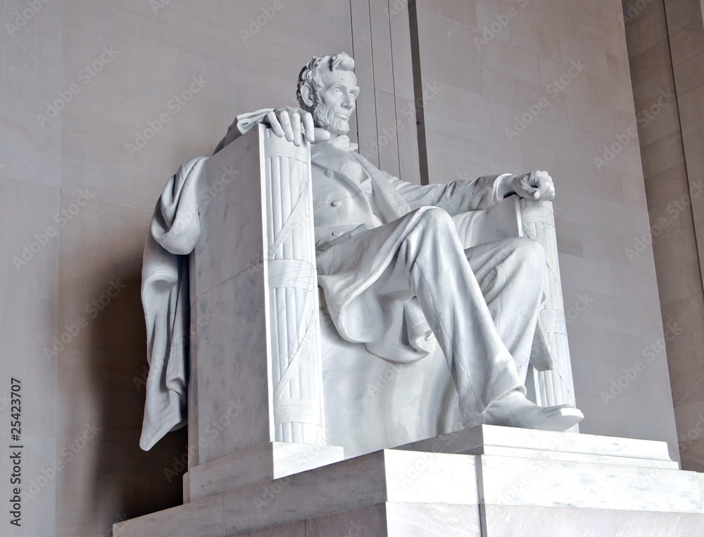 Statue of Abraham Lincoln at the Lincoln Memorial