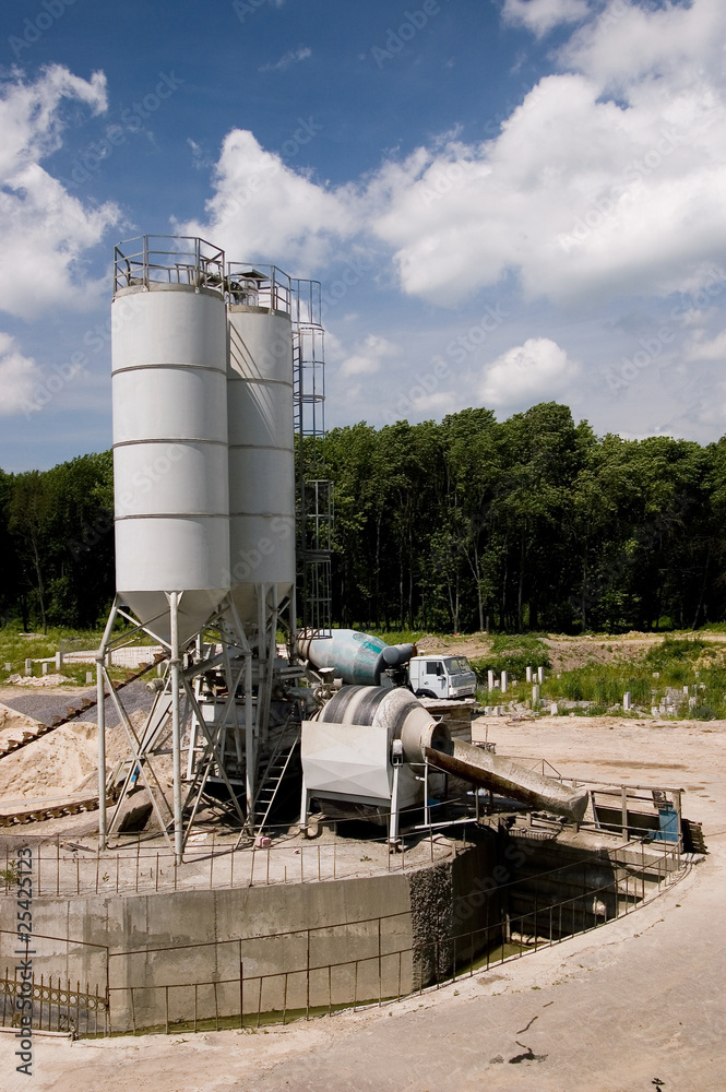 Obraz premium Production of the concrete