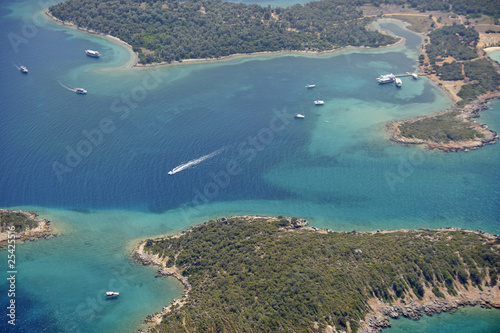Aerial view of Sedir Island Gokova