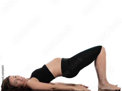 Pregnant Woman Stretch exercise