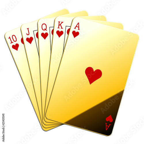 Canvastavla Quinte flush en or