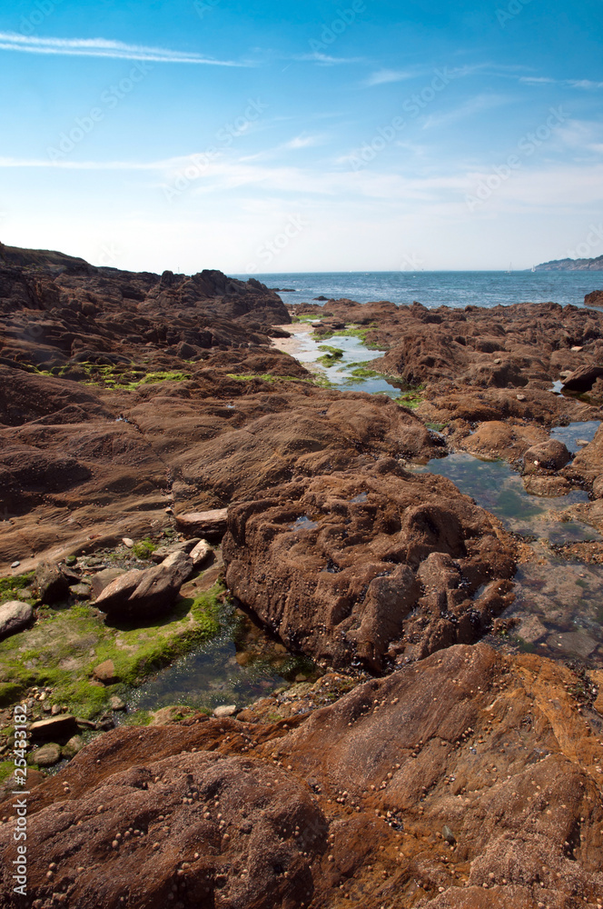 Fototapeta premium Océan marée basse Bretagne