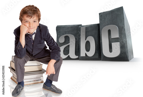 Schoolboy and ABC