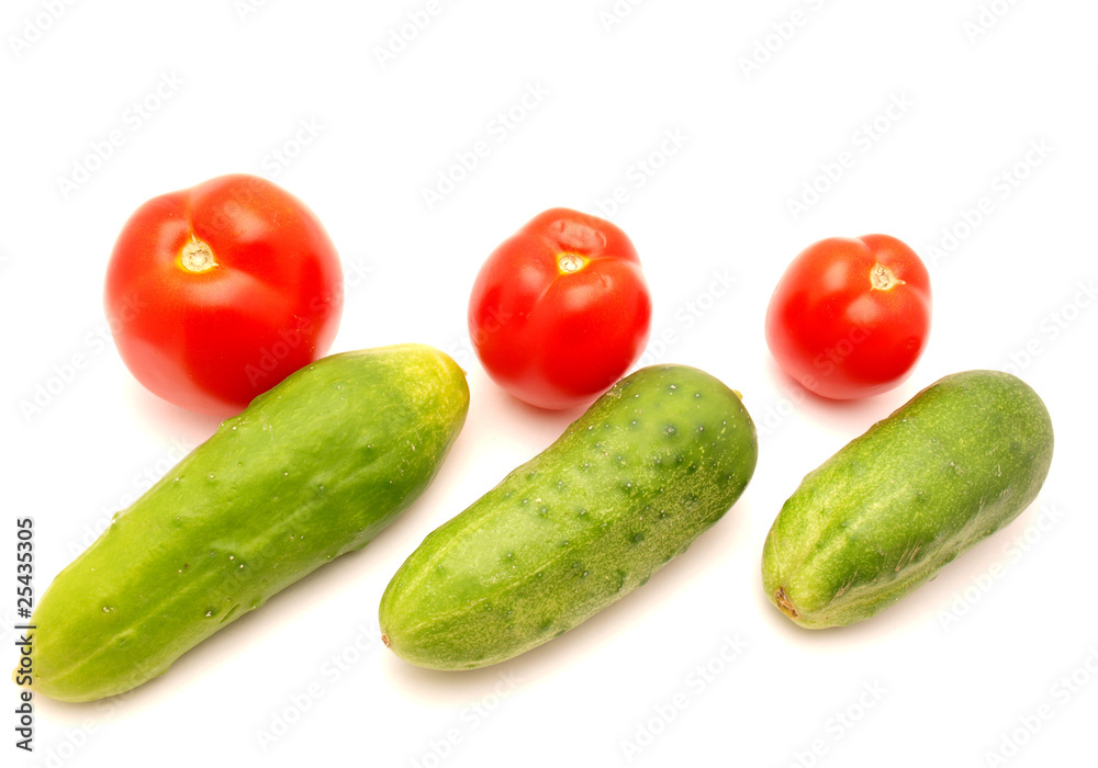 Tomatoes and cucumbers Tomatoes and cucumbers
