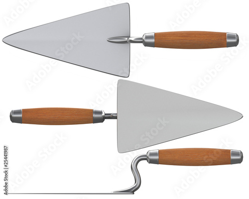 Quadro em tela 3D new construction trowel few views