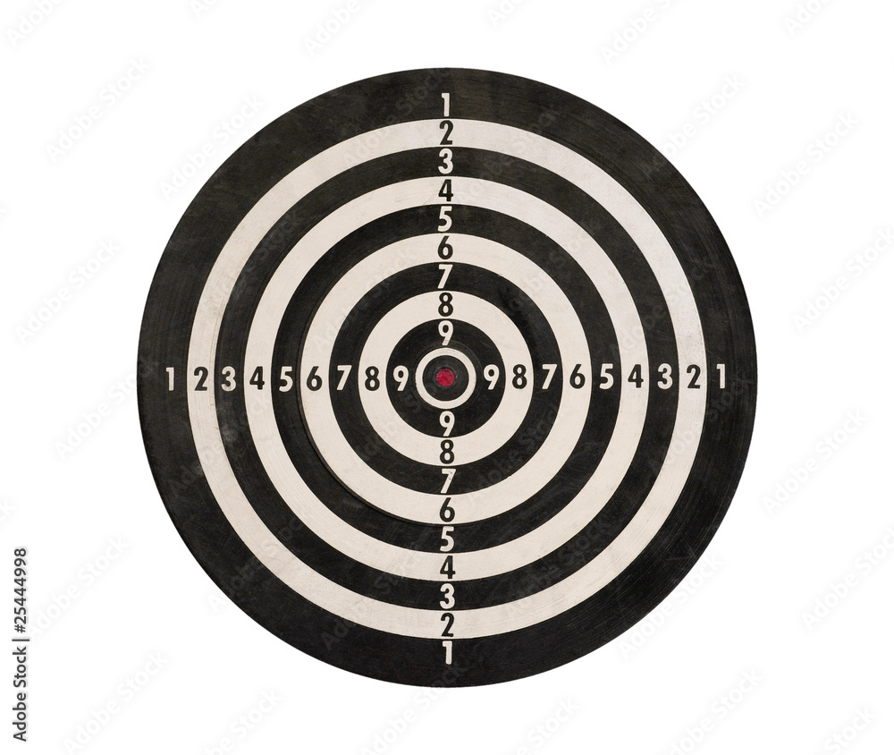 Dartboard isolated, clipping path. Dartboard isolated, clipping path.