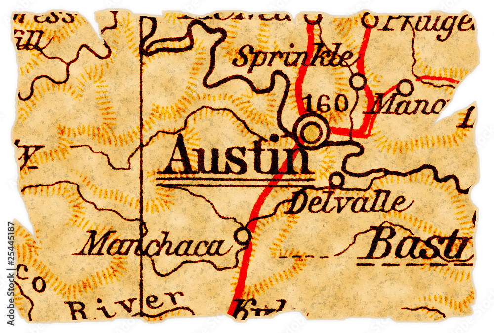 Austin old map