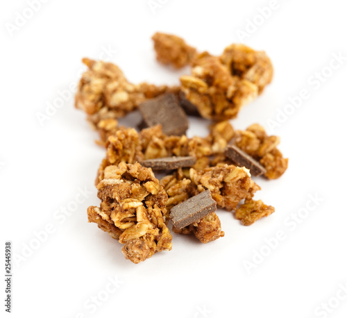 cereals whit chocolate isolated