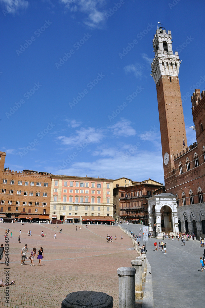 Obraz premium Siena, Palazzo Pubblico, Campo #100820-032