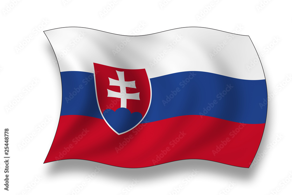 Fototapeta premium Flag of Slovakia