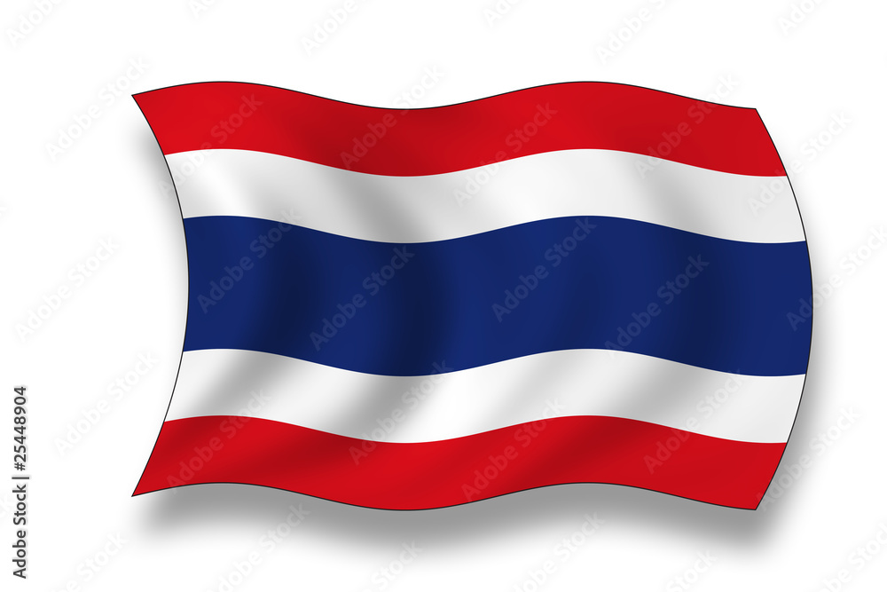 Naklejka premium Flag ofThailand