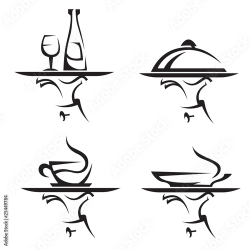 restaurant icon set
