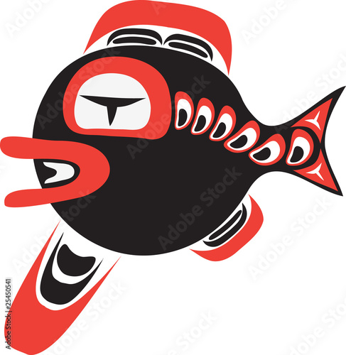 Fish - First Nation art stylization