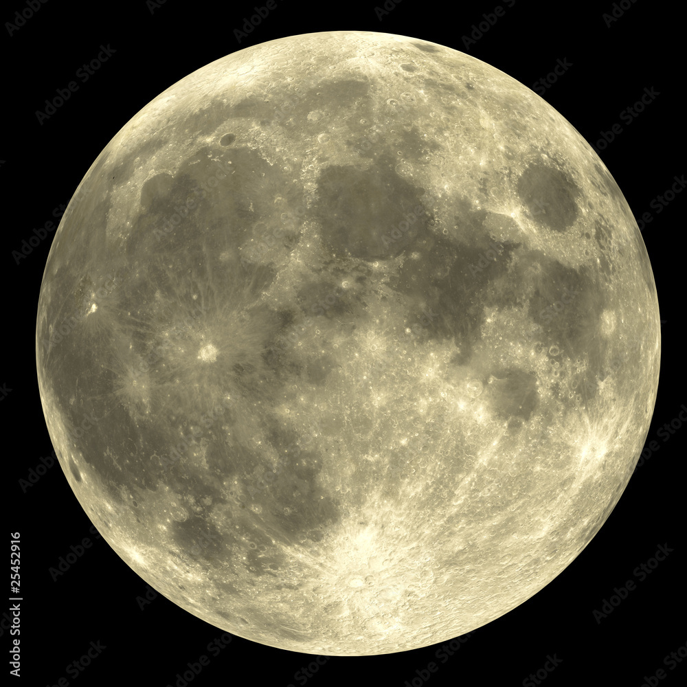 Naklejka premium Vollmond - gelb