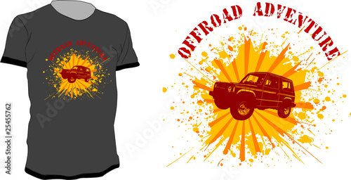T-shirt vector design  - Offroad Adventure