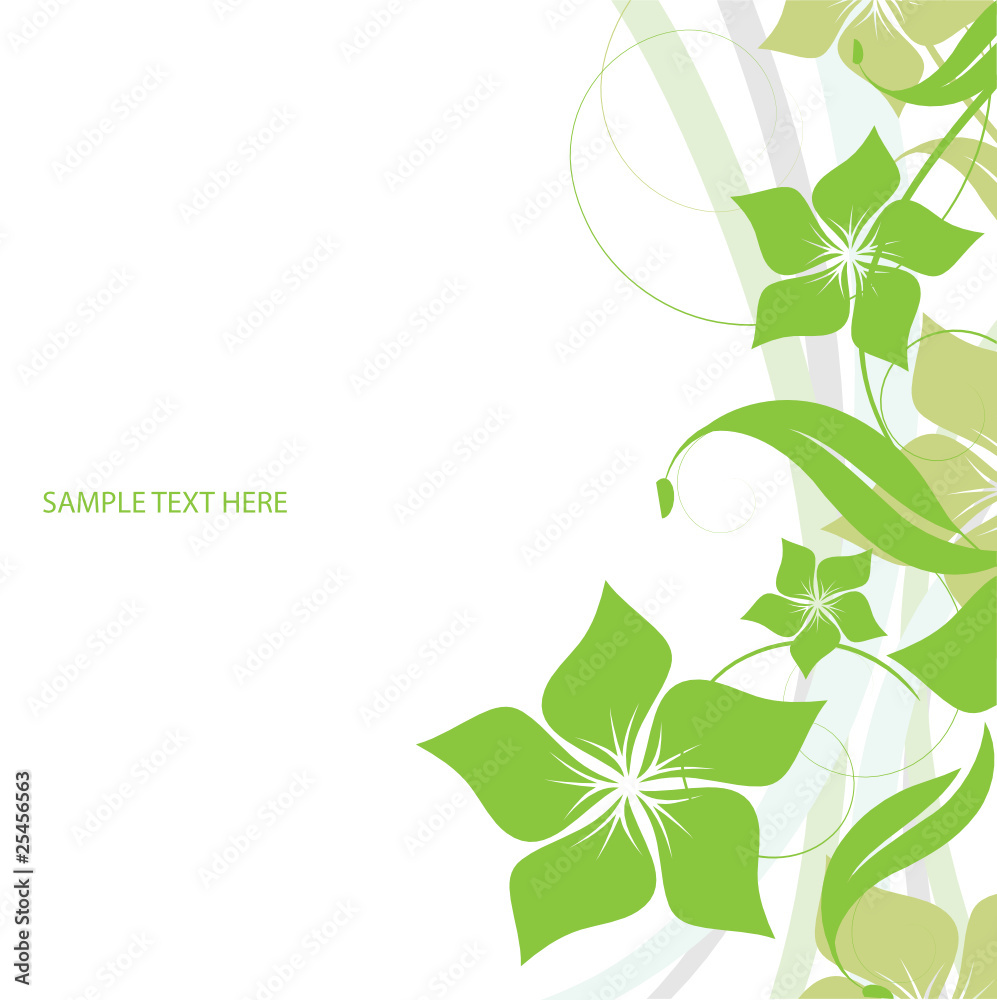 Abstract flowers background with place for your text Abstract flowers background with place for your text