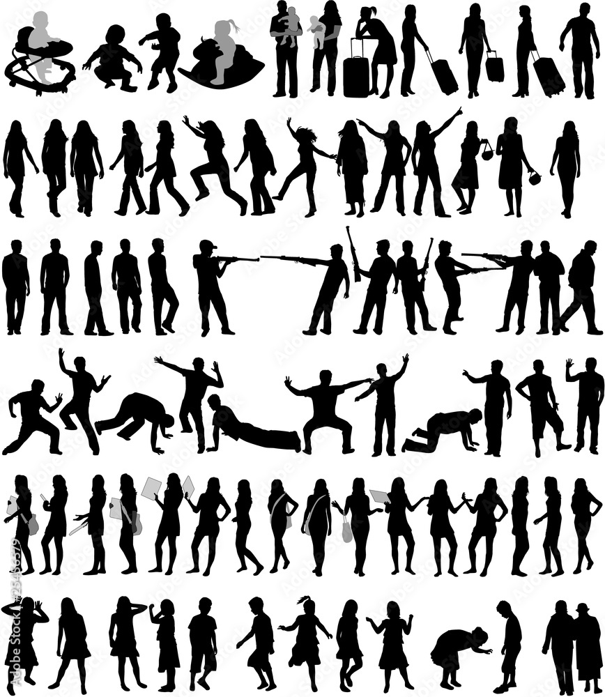 Conception Silhouettes - vektor design Conception Silhouettes - vektor design