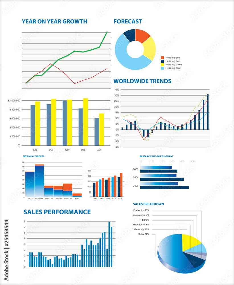 Selection of fictional graphs