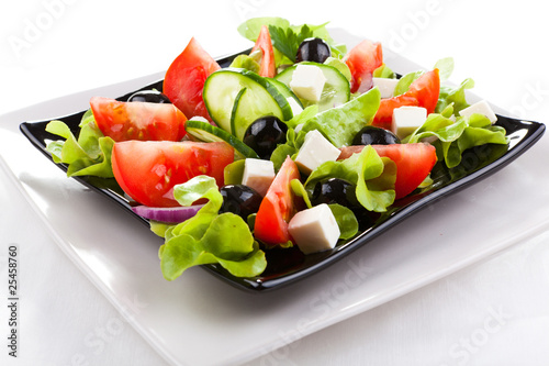 Vegetable salad with cheese #25458760