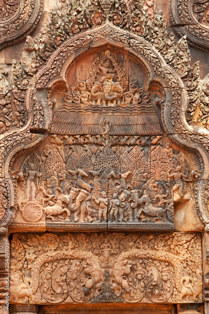 Khmer Relief in Banteay Srei