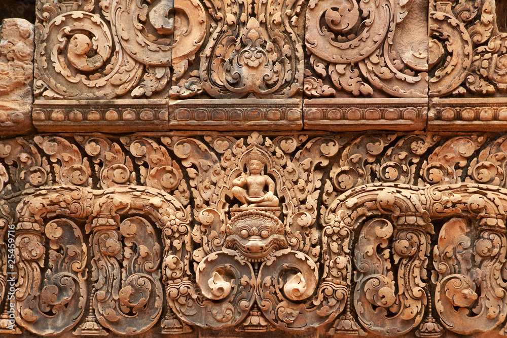 Khmer Relief in Banteay Srei