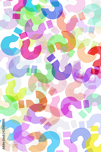 question marks background