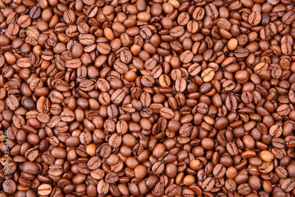 Coffee beans in close up - background Coffee beans in close up - background