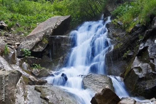 blue waterfall