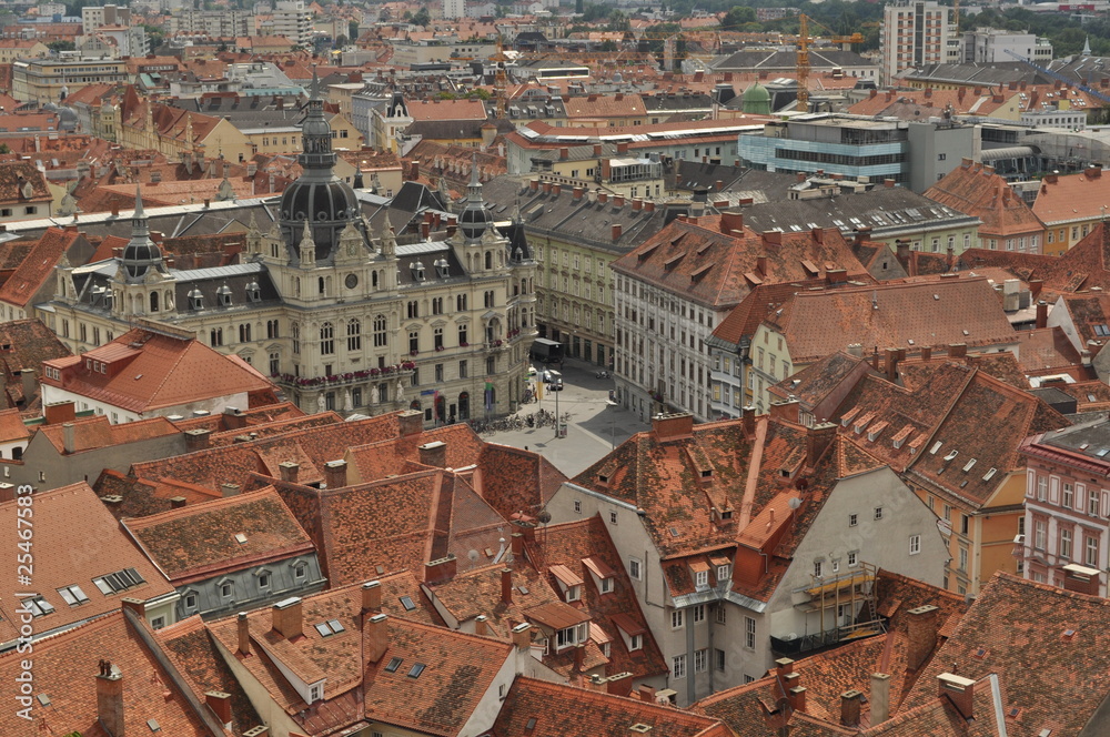Obraz premium Graz, tetti