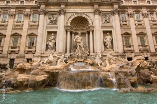 Trevi Fountain - famous landmark in Rome (Italy).