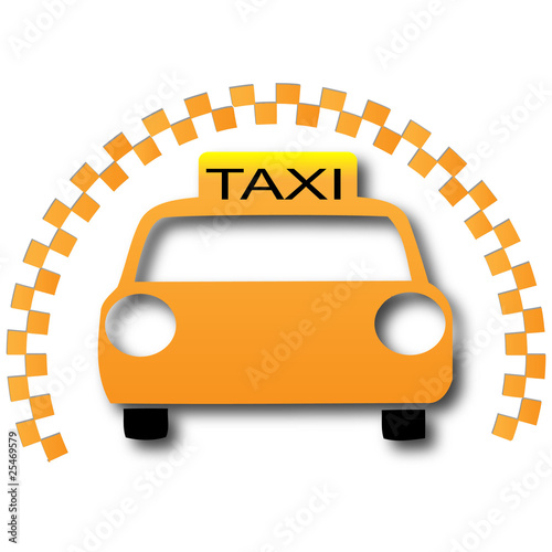 Taxi icon.Illustration