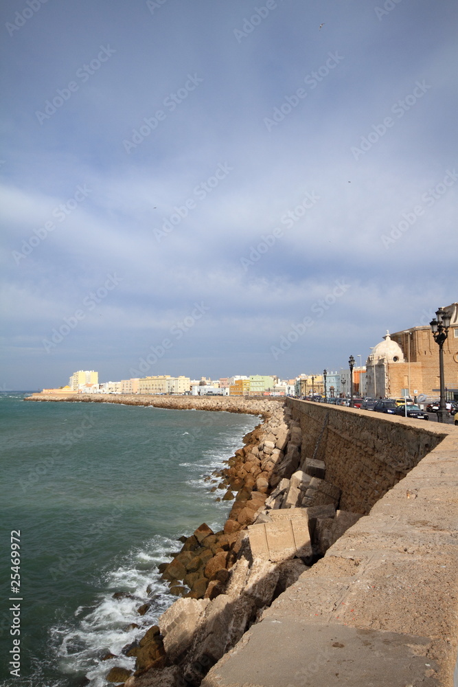 Cádiz, vista del Campo del Sur