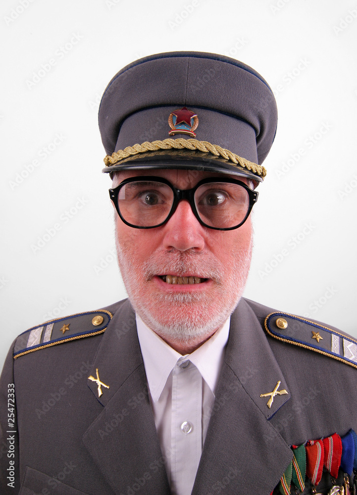 Portrait of an uniformed soviet soldier Portrait of an uniformed soviet soldier
