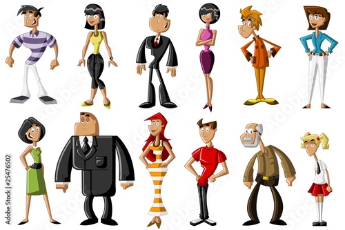 Group of people wearing colorful clothes