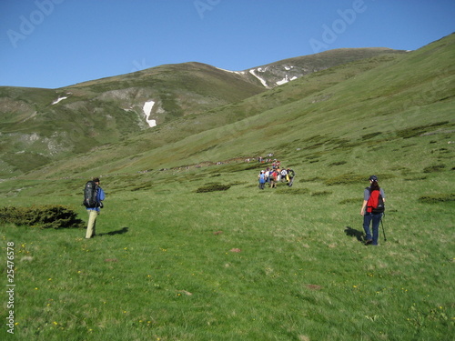Hiking in spring