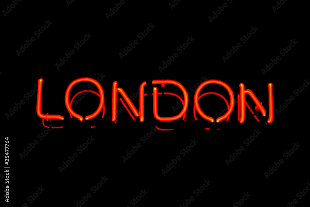 Naklejka premium London neon sign