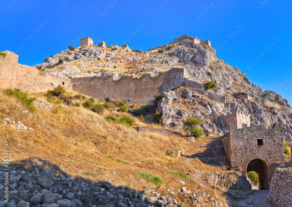 Old fort in Corinth, Greece