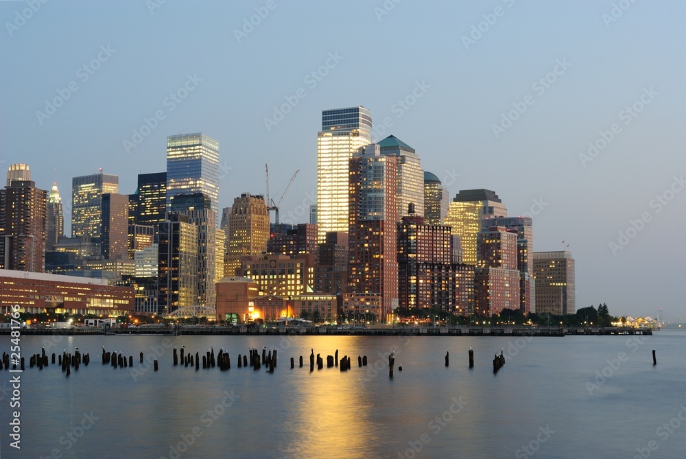 New York City Skyline at Dusk