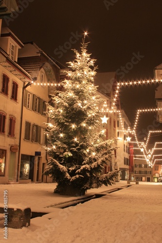 Christmas tree in Aarau, Switzerland © J. Hansmann