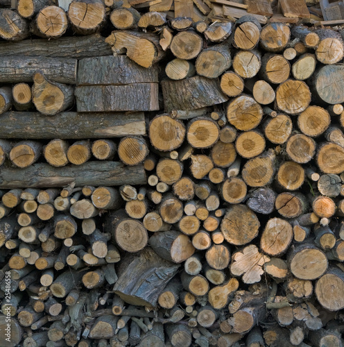 Brennholz, Holzlager, Holzstapel