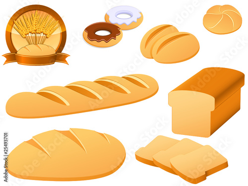 Backwaren Icon Set