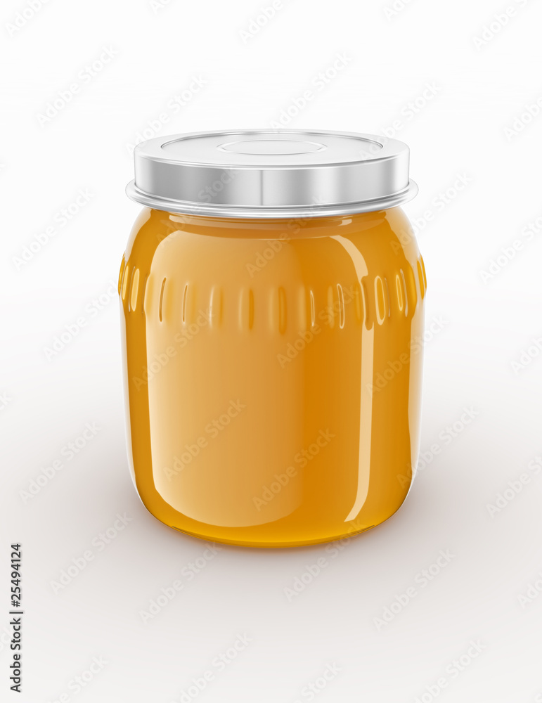 Glass jar. Glass jar.