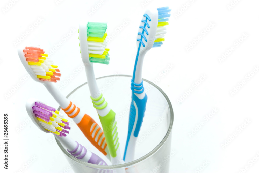 Colourful toothbrushes Colourful toothbrushes